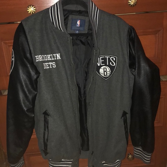 brooklyn nets bomber jacket